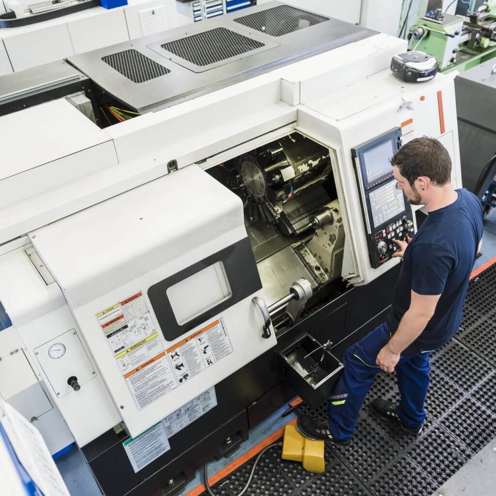 Man using a Machine